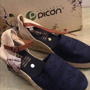 Woven valenciana espadrilles wedges